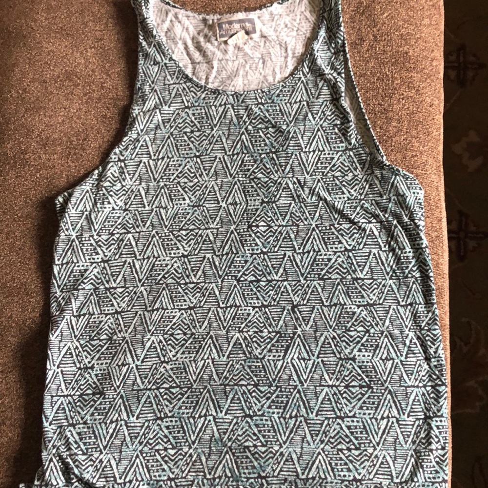 Modern Amusement Turquoise Tribal design Tank Top